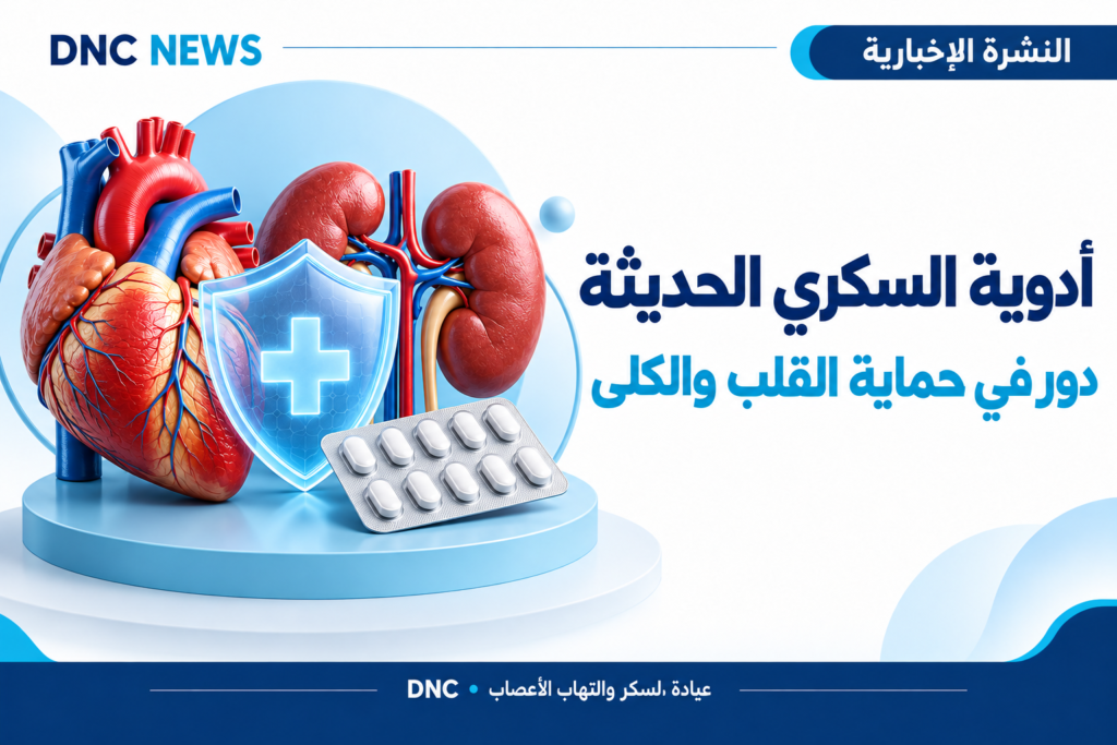 رسم توضيحي من DNC News: كيف تساعد بعض أدوية السكري في حماية القلب والكلى؟