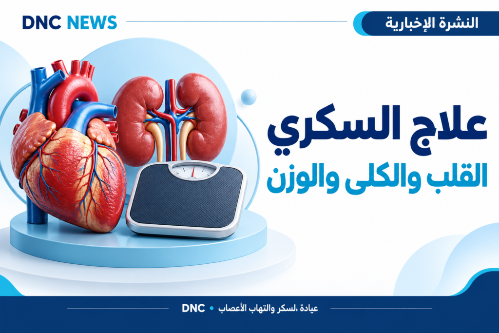 رسم توضيحي من DNC News: تحديث علاج السكري: القلب والكلى والوزن ضمن الخطة